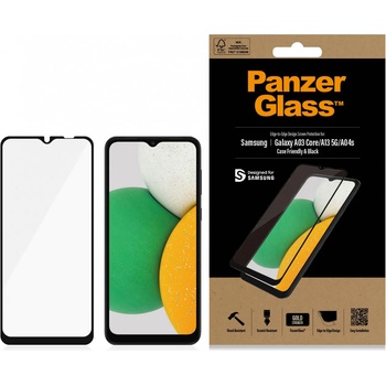 Panzer Стъклен протектор PanzerGlass за Samsung Galaxy A13 5G / A04s CaseFriendly - Черен