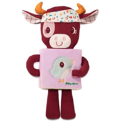 Lilliputiens - текстилна книжка със светеща картинка - кравичката Rosalia