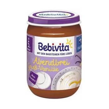 Bebivita Био млечна каша Bebivita, "Лека нощ" с грис и ванилия, 190гр, 9007253105026