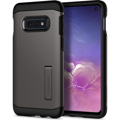 Spigen Tough Armor Case - хибриден кейс с най-висока степен на защита за Samsung Galaxy S10E (сив)
