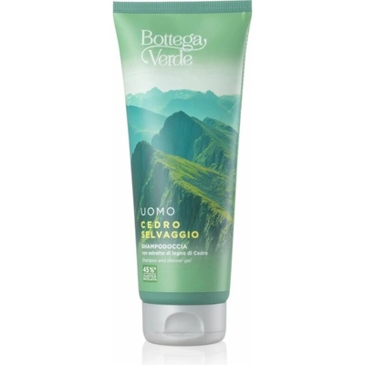 Bottega Verde Cedro Selvaggio sprchový gél a šampón 2 v 1 200 ml