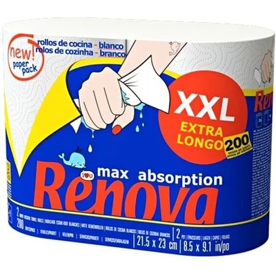 Ренова Maxi Absorption XXL Extra Long кухненски ролки 2 бр