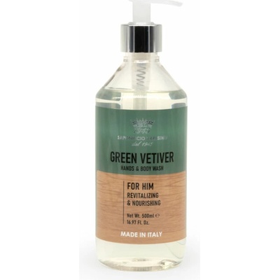 Saponificio Varesino Umývací gél na ruky a telo pre mužov Green Vetiver 500 ml