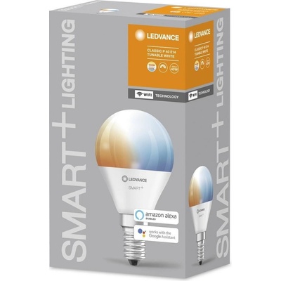 LEDVANCE Smart+ WIFI LED světelný zdroj, 4,9 W, 470 lm, teplá studená bílá, E14
