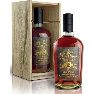 Ron La Cruz 18y 40% 0,7 l (Dřevěná kazeta)