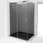 Mexen Omega плъзгаща се душкабина 120 x 80 см, графит, хром + поддушово корито (825-120-080-01-40-4070)