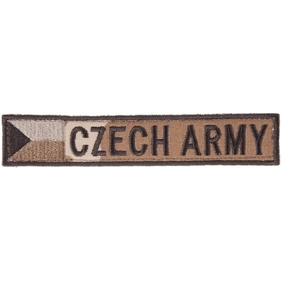 Nášivka:CZECH ARMY - jmenovka s vlajkou vz. 95 béžový | bojová