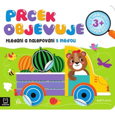 Prcek objevuje hledání a nalepování a Méďou