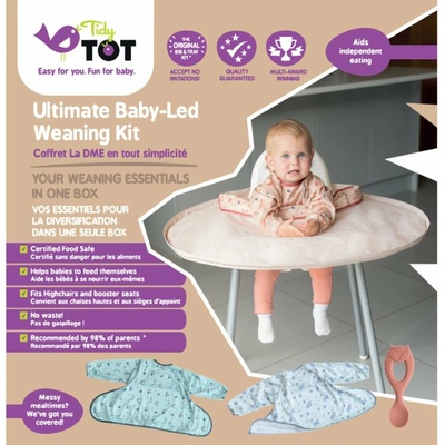 Tidy Tot BLW sada bryndáku s pultíkem písková – Zboží Mobilmania