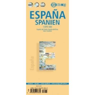 Borch Map Spanien. Espana. Spain