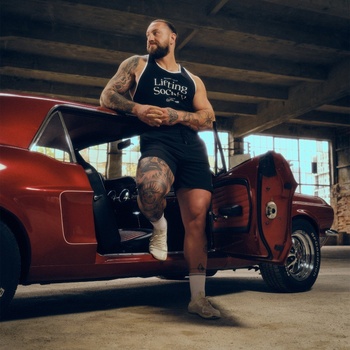 GymBeam Мъжки потник Lifting Society Stringer Black XL