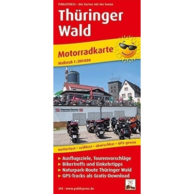 Motomapa Thüringer Wald (Durynský les)