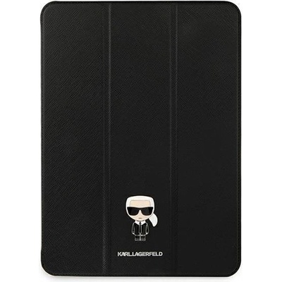 KARL LAGERFELD Кейс Karl Lagerfeld KLFC12OKMK за iPad 12.9" Pro 2021, черен / черен, Saffiano Karl Iconic (KF000716-0)