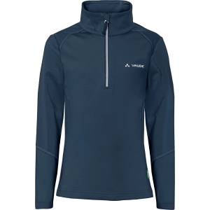 Vaude Детски поларен пуловер Vaude Kid's Livigno Halfzip Fleece jumper - Dark Sea / White - размер 146/152 (EU) (704-1771-1316)