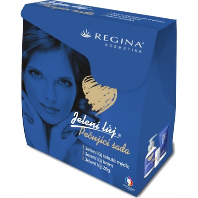 Regina Original tekuté mydlo 250 ml + krém na ruky a telo 75 ml + jelení loj 28 g darčeková sada