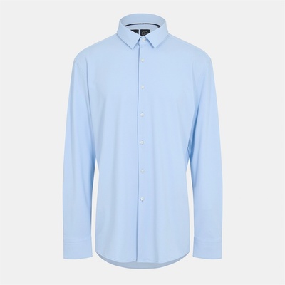 HUGO BOSS Риза с дълъг ръкав Boss Men's Hank Kent Long Sleeve Oxford Shirt - Light/Pstl Blue
