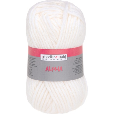 Pletací příze Schoeller+Stahl Alpha Barva: 01 WEISS