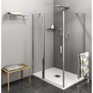 POLYSAN Zoom Line - Душ ъгъл 110x70 см, L/R вариант, Antidrop, прозрачно стъкло/хром ZL1311ZL3270 (ZL1311ZL3270)