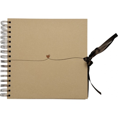 Album/Scrapbook 210x210 kraft - Srdce