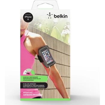 Image 1 of Belkin Sport-Fit Armband за iPhone 6/6S * Цвят: черен/розов