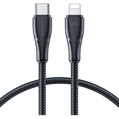 JOYROOM Кабел за бързо зареждане и трансфер на данни Joyroom Surpass Series, USB-C към Lightning, 20W, 0.25m, черен (S-CL020A11) (S-CL020A11B1)