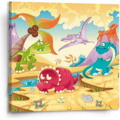 SABLIO Obraz Dinosauři 5 Varianta: 110x110cm