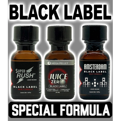Poppers POPPERS BLACK LABEL BALÍČEK 3 x 24 ml