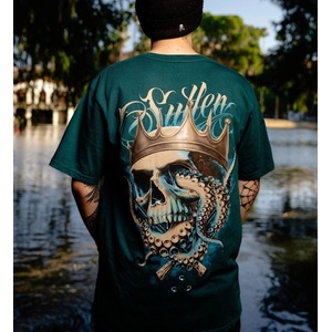 SULLEN мъжка тениска sullen - premium - octopus king - зелена - scm8053_ad