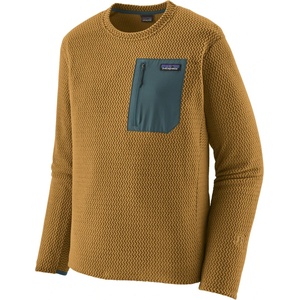 Patagonia Мъжки пуловер Patagonia R1 Air Crew Fleece jumper - Bobcat Brown - размер S (005-6416-0512)