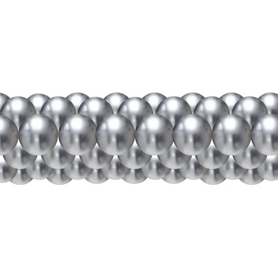 Balonky.cz Balónková girlanda chrom stříbrná 3 m
