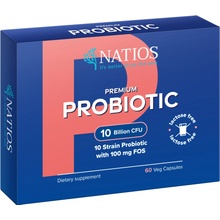 Natios Premium Probiotic Probiotiká s FOS 10 miliárd CFU 10 kmeňov 60 veg kapsúl