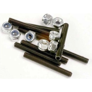 Traxxas червяк имбус M3x25mm (8), гайка M3 (8)
