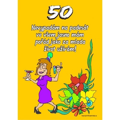 Certifikát 50 pro ženu