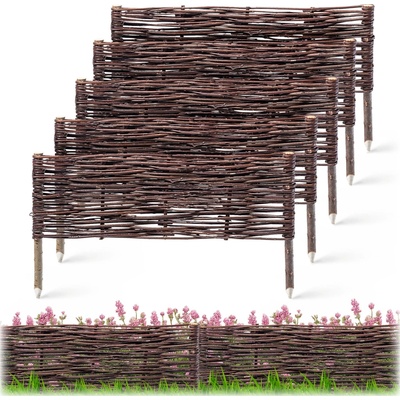 ZAHRADNÍ PALISÁDA 60x30cm Proutěný plot 5ks