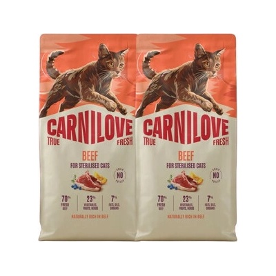 CARNILOVE True Fresh Cat Beef Sterilised 2 x 6 kg