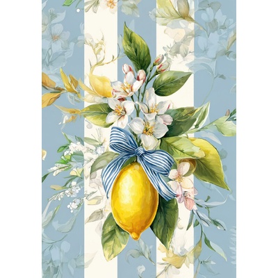 Takoy Panel na ušití deky Wellsoft fleece 140x200 svěží citrusový květ