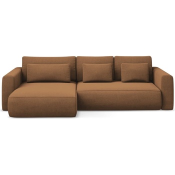 makamii Теракотен разтегателен ъглов диван с място за съхранение (ляв ъгъл) Kapua - Makamii (KAPUA_LCF_M_24_P1_C9)