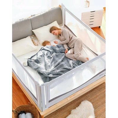 iMex Toys zábrana na posteľ PREMIUM 140 cm sivá