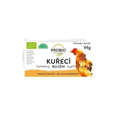 Pro-Bio Bujón kuřecí kostky Bio 66 g