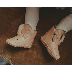 Donsje Бебешки кожени обувки Kapi Exclusive Booties Fluffy Bunny (1028103.)