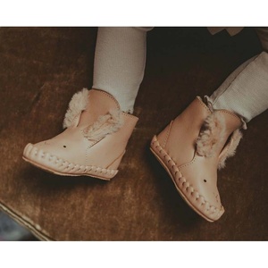 Donsje Бебешки кожени обувки Kapi Exclusive Booties Fluffy Bunny