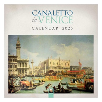 Flame Tree Publishing Canaletto in Venice Wall Calendar 2026 (Art Calendar)