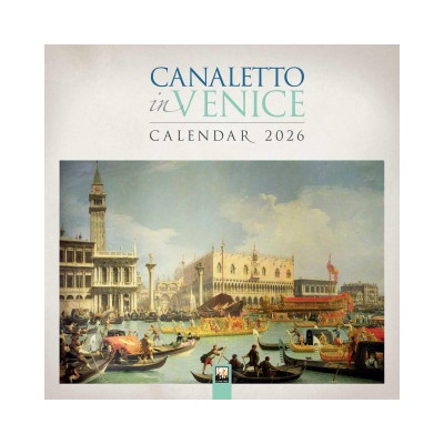 Flame Tree Publishing Canaletto in Venice Wall Calendar 2026 (Art Calendar) | Flame Tree Publishing