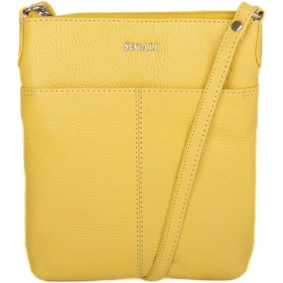 Segali dámska kožená crossbody kabelka 7001 B yellow