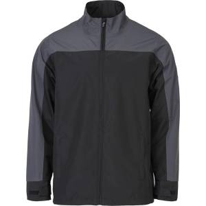 Slazenger Непромокаемо яке Slazenger Men's Golf Water Resistant Windproof Long Sleeve Funnel Neck Waterproof Jacket - Black