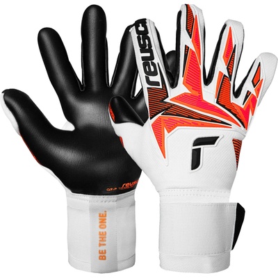 Reusch Attrakt Freegel Gold X bílá/oranžová/černá UK 10,5