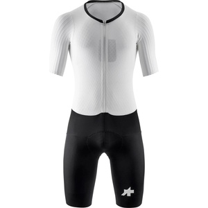 ASSOS Мъжки скин за колоездене ASSOS Rapidfire Chronosuit S11 Cycling skinsuit - White Series (002-3892-0112)