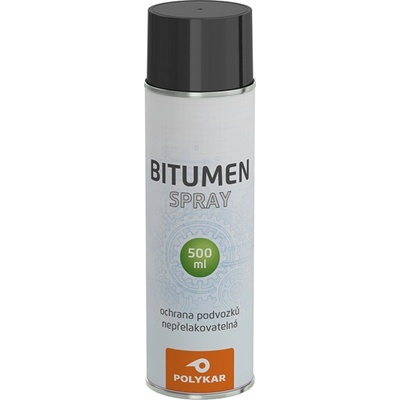 Polykar Bitumen nástřik podvozku áut, sprej, čierny, 500 ml