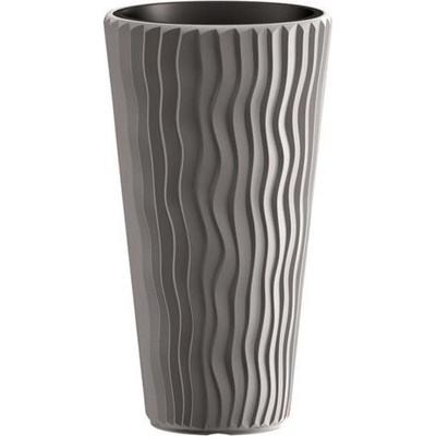 Prosperplast Květináč s vložkou Sandy Slim Š 35 x V 62 x H 35 cm šedá