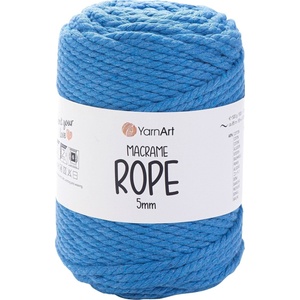 YARNART Macrame Rope 5 mm 5 mm 85 m 786 Dark Blue юта (Macrame Rope 5 mm 786)